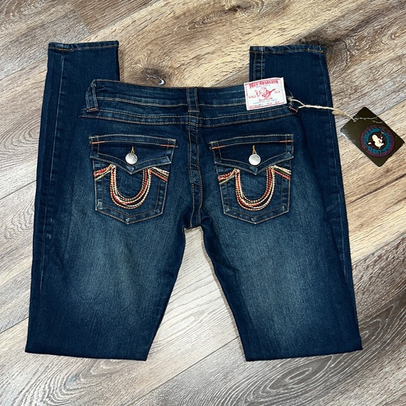 NWT True Religion 🌈 “Joey” Rainbow Skinny Jeans - Picture 2 of 14